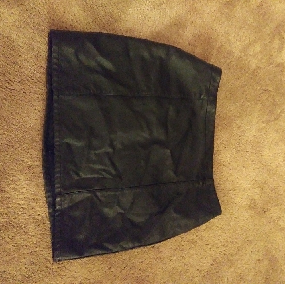 Pleather skirt